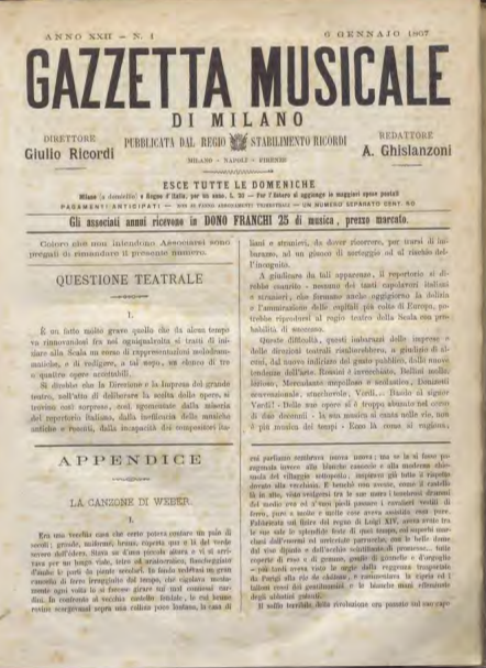 Luigi Gualdo, La Canzone di Weber, 1867